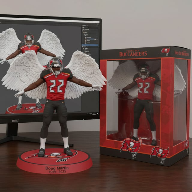 Premium NFL In Memory Of Doug Martin Acrylic Plaque  V1 NMD TTV