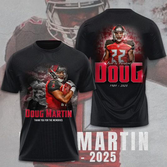 Premium NFL In Memory Of Doug Martin T-Shirt  V6 NMD TTV