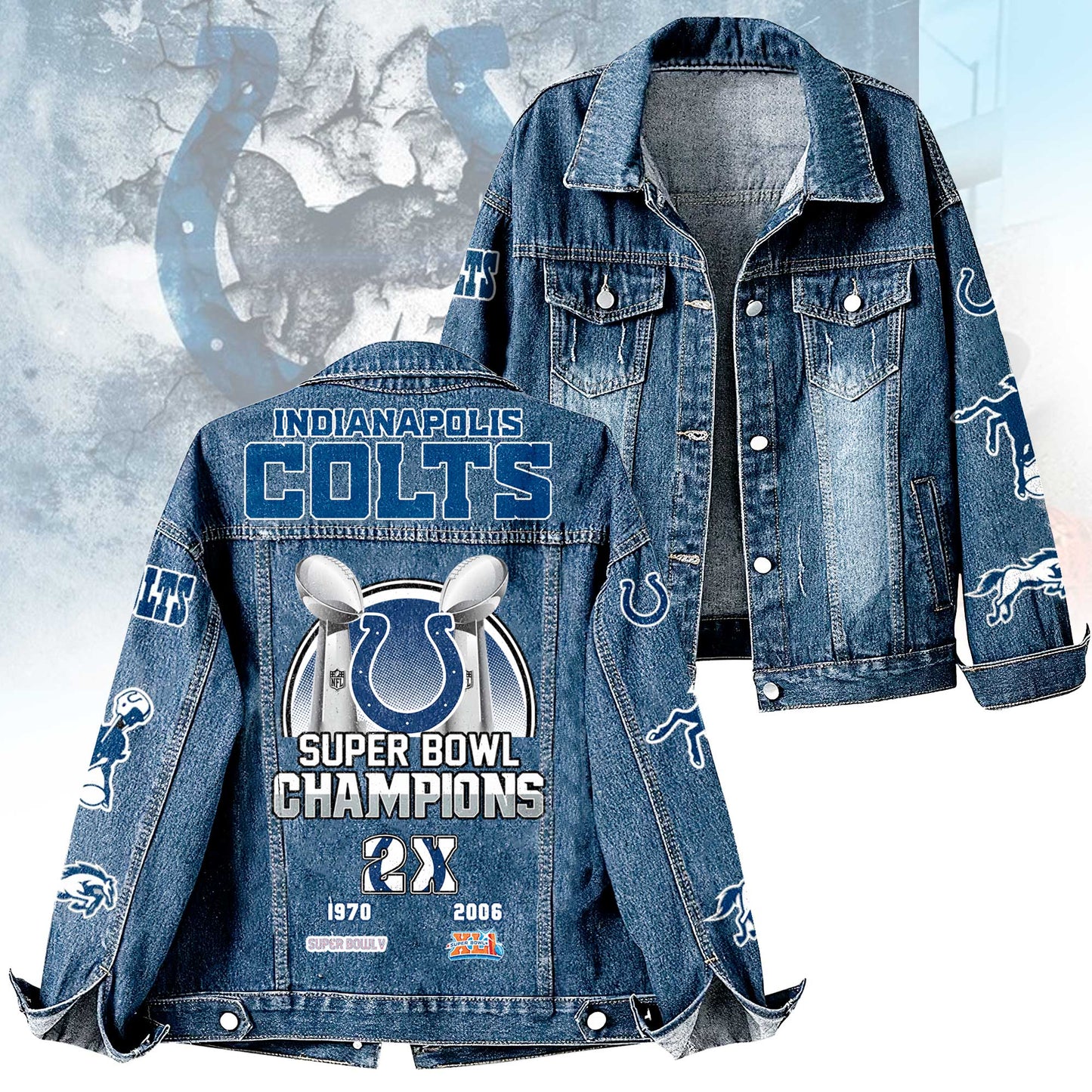 Premium NFL IND Denim Jacket V1 NMD NHM