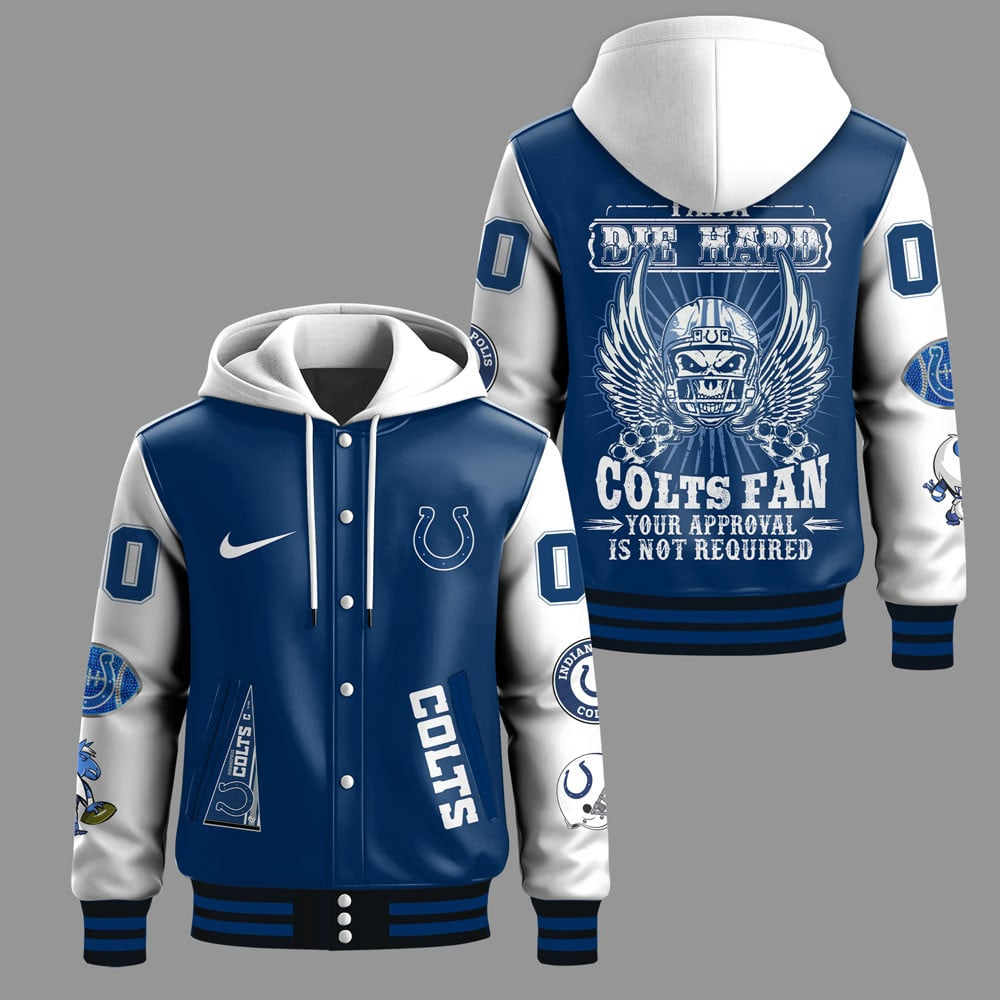 Premium NFL IND Die Hard Baseball Jacket V1 NMD TTV