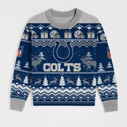 Premium NFL IND Holiday Sweatshirt & Shorts Set V1 NMD TTV