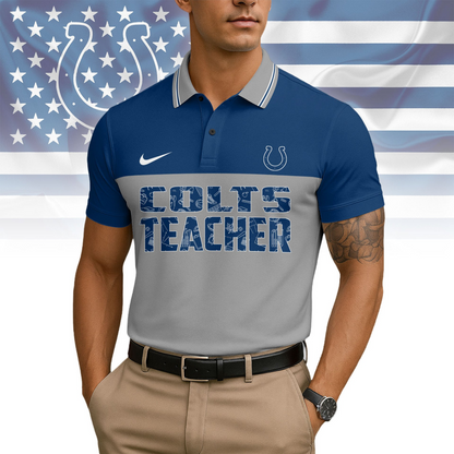 Premium NFL IND Teacher Appreciation Polo Shirt V15 NMD TTV
