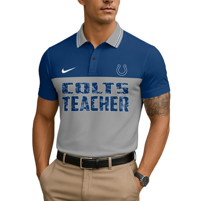 Premium NFL IND Teacher Appreciation Polo Shirt V15 NMD TTV