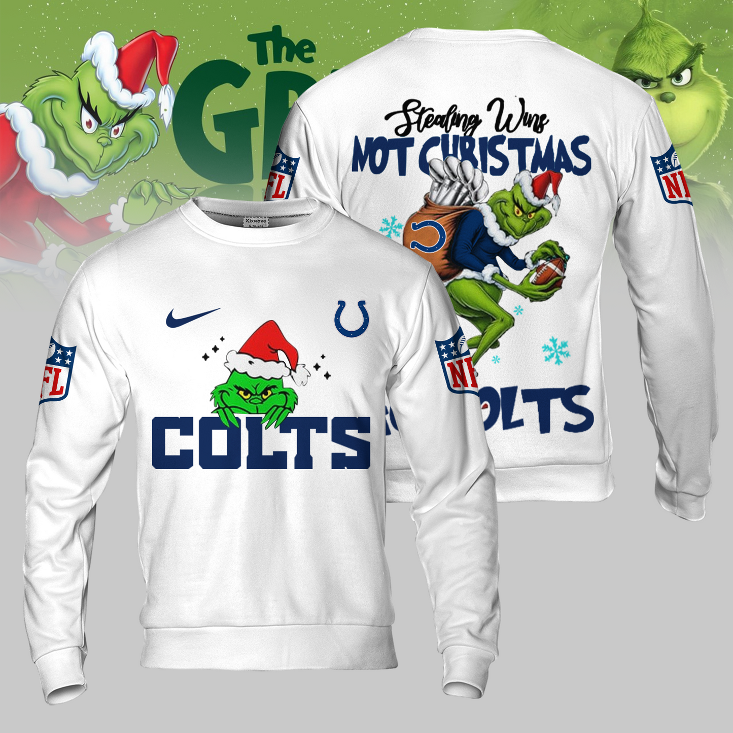 Premium NFL IND x The Grinch Shirt V3 NMD TTV