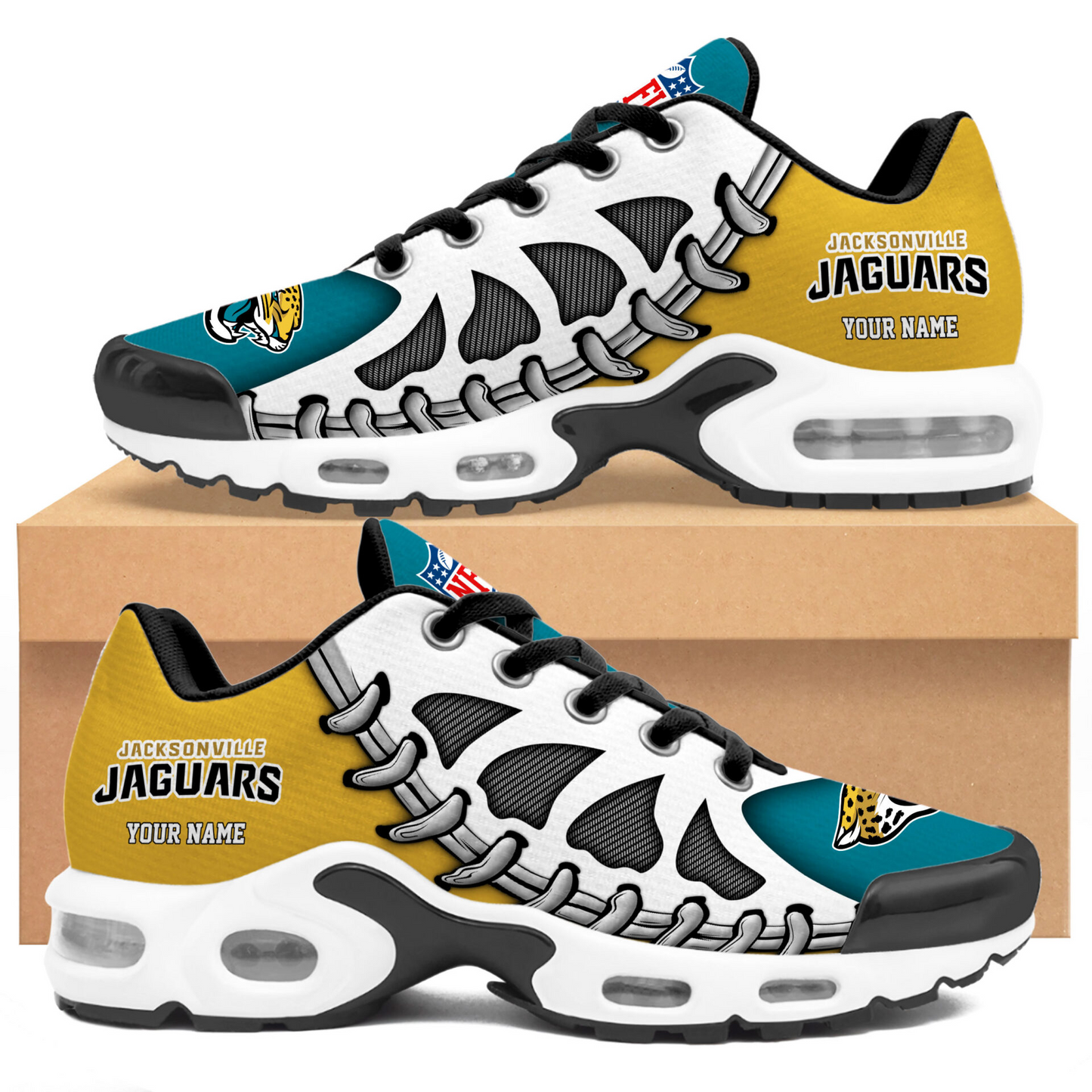 Premium NFL JAC Spine Rush Air Max Sneaker V4 NMD  TTV