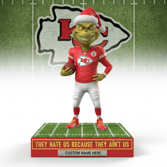 Premium NFL KC Christmas The Grinch Arcylic Plaque V1 NMD