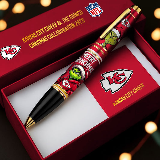 Premium NFL KC x The Grinch Christmas Limited Edition Pen 2025 V1 NMD NHM