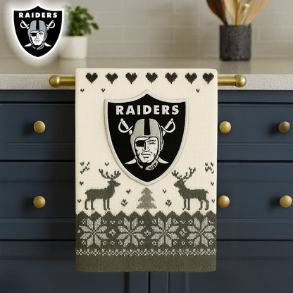 Premium NFL LV Christmas Kitchen Towel V1 NMD TTV