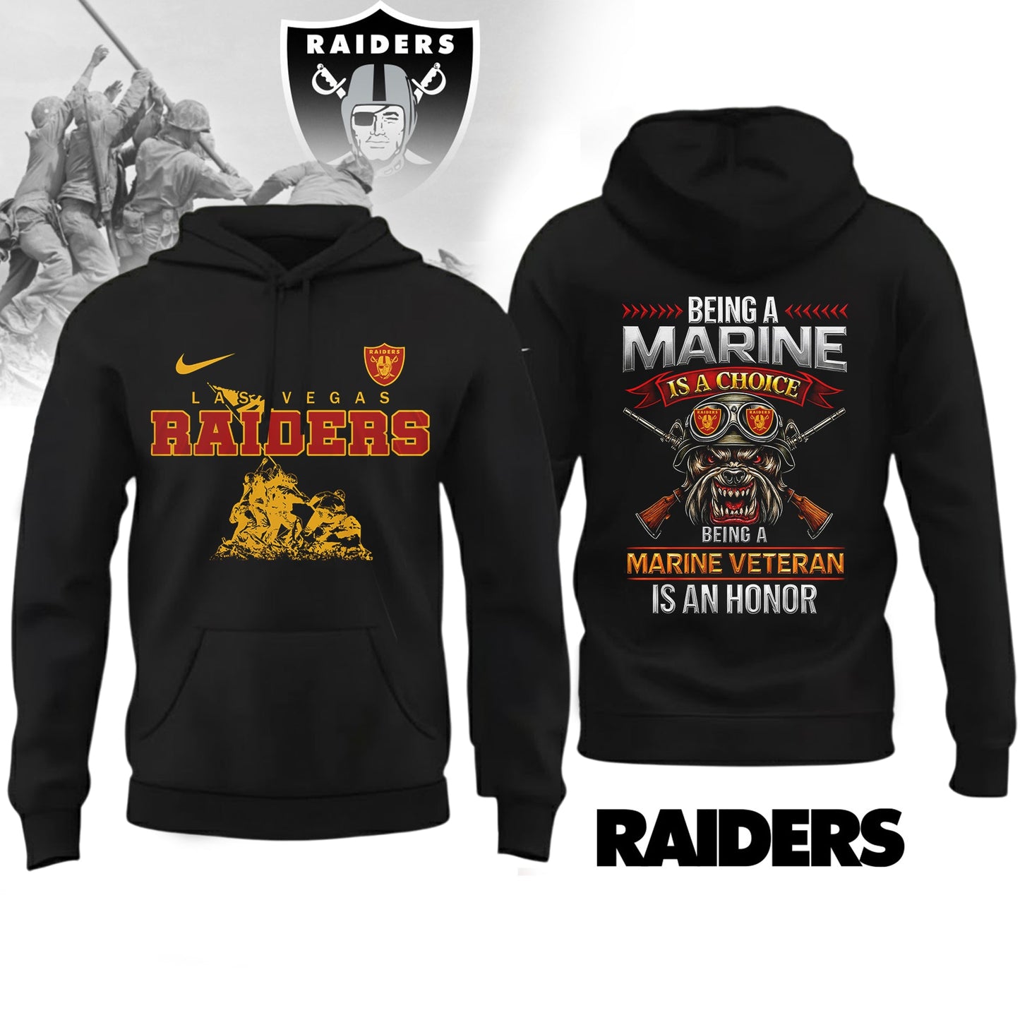 Premium NFL LV Marine Veteran Shirt V2 NMD NHM