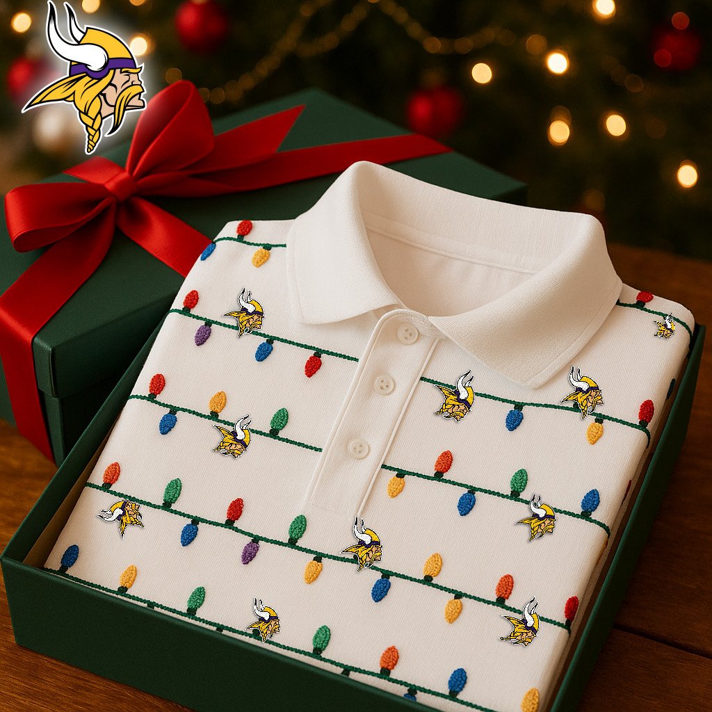 Premium NFL MIN Christmas Polo Shirt V2 NMD NHM