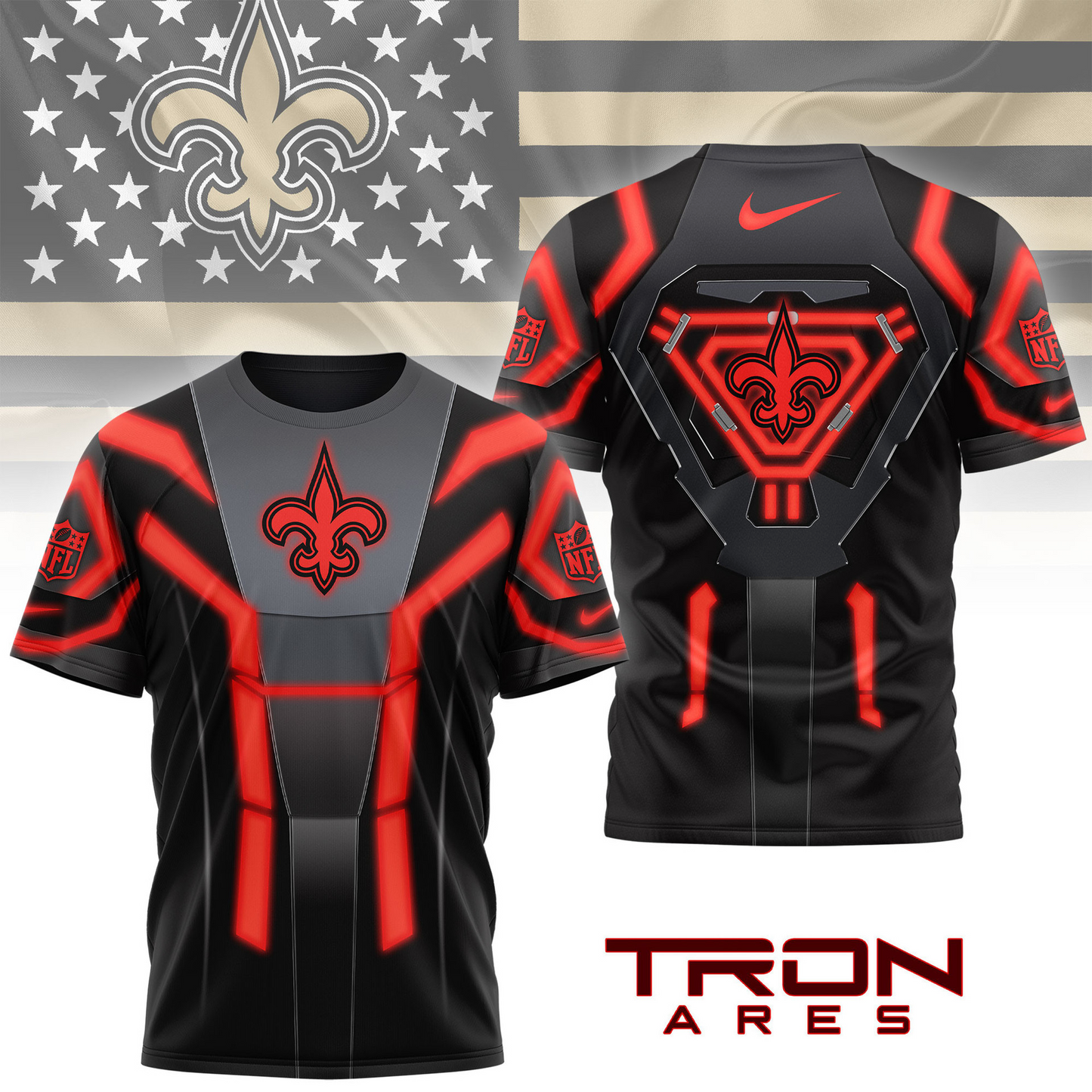 Premium NFL NO Sci-Fi Tron Ares T-shirt V1 NMD TTV