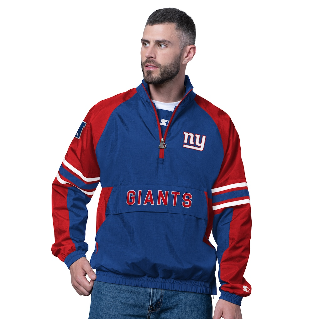 Premium NFL NYG Legacy Quarter-Zip Jacket V1 NMD TTV