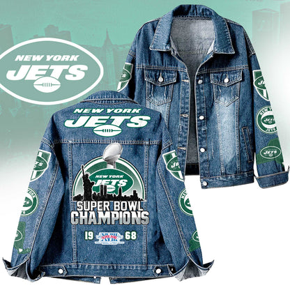 Premium NFL NYJ Denim Jacket V1 NMD NHM
