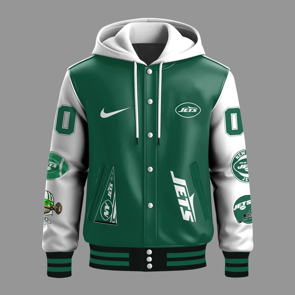 Premium NFL NYJ Die Hard Baseball Jacket V1 NMD TTV