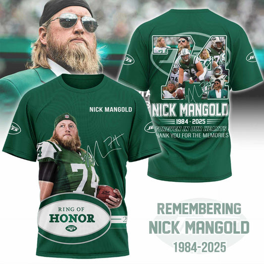 Premium NFL NYJ In Memory Of Nick Mangold T-shirt V1 NMD NHM