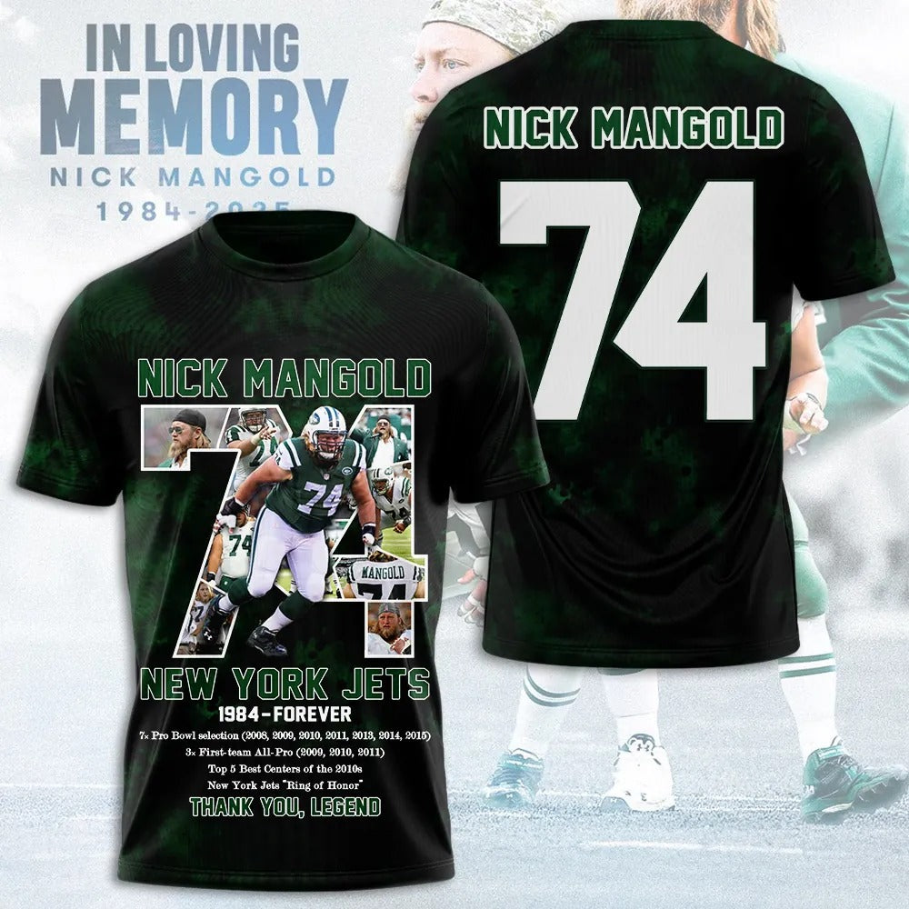 Premium NFL NYJ In Memory Of Nick Mangold T-shirt V12 NMD NHM