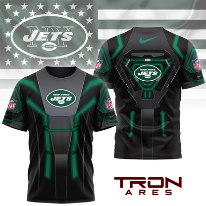 Premium NFL NYJ Sci-Fi Tron Ares T-shirt V1 NMD TTV