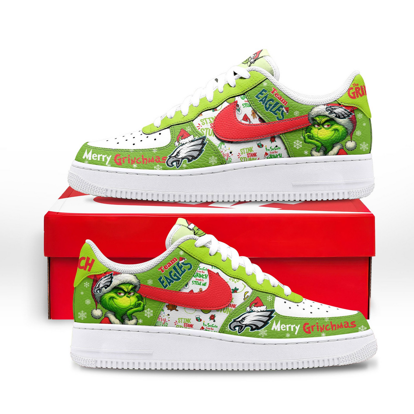 Premium NFL PE x The Grinch AF1 Sneaker V3 NMD NTL