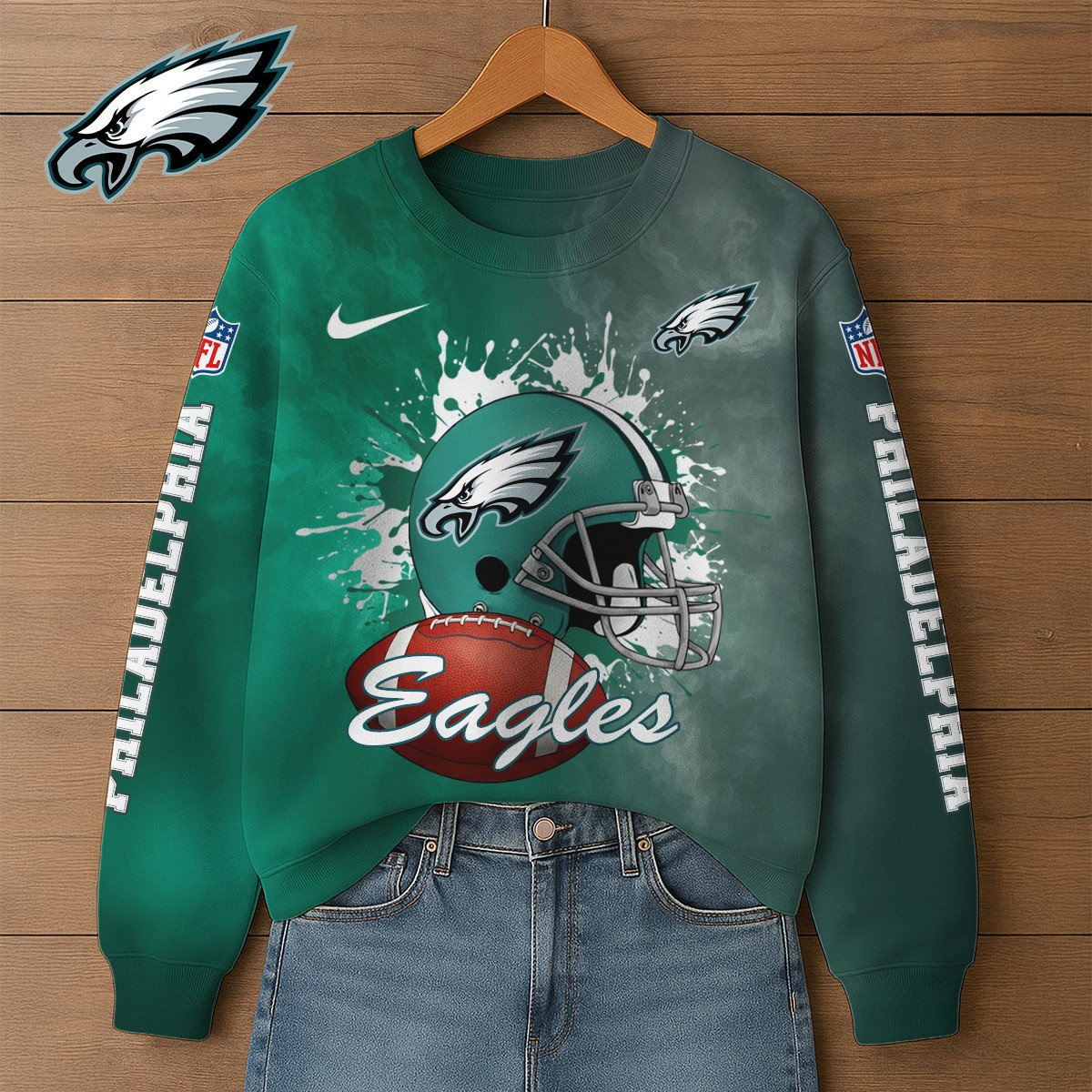 Premium NFL PHI Printed Sweatshirt V1 NMD TTV