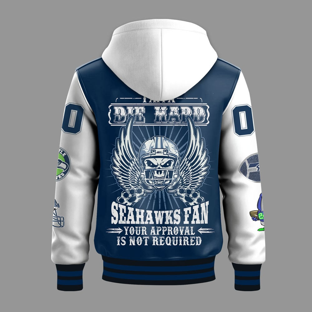 Premium NFL SEA Die Hard Baseball Jacket V1 NMD TTV