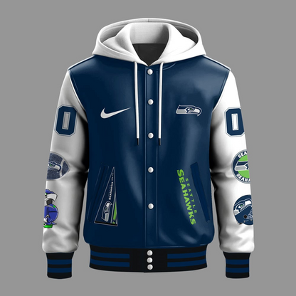 Premium NFL SEA Die Hard Baseball Jacket V1 NMD TTV