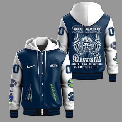 Premium NFL SEA Die Hard Baseball Jacket V1 NMD TTV