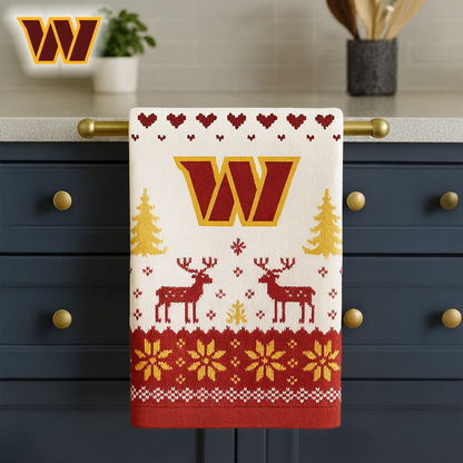 Premium NFL WAS Christmas Kitchen Towel V1 NMD TTV