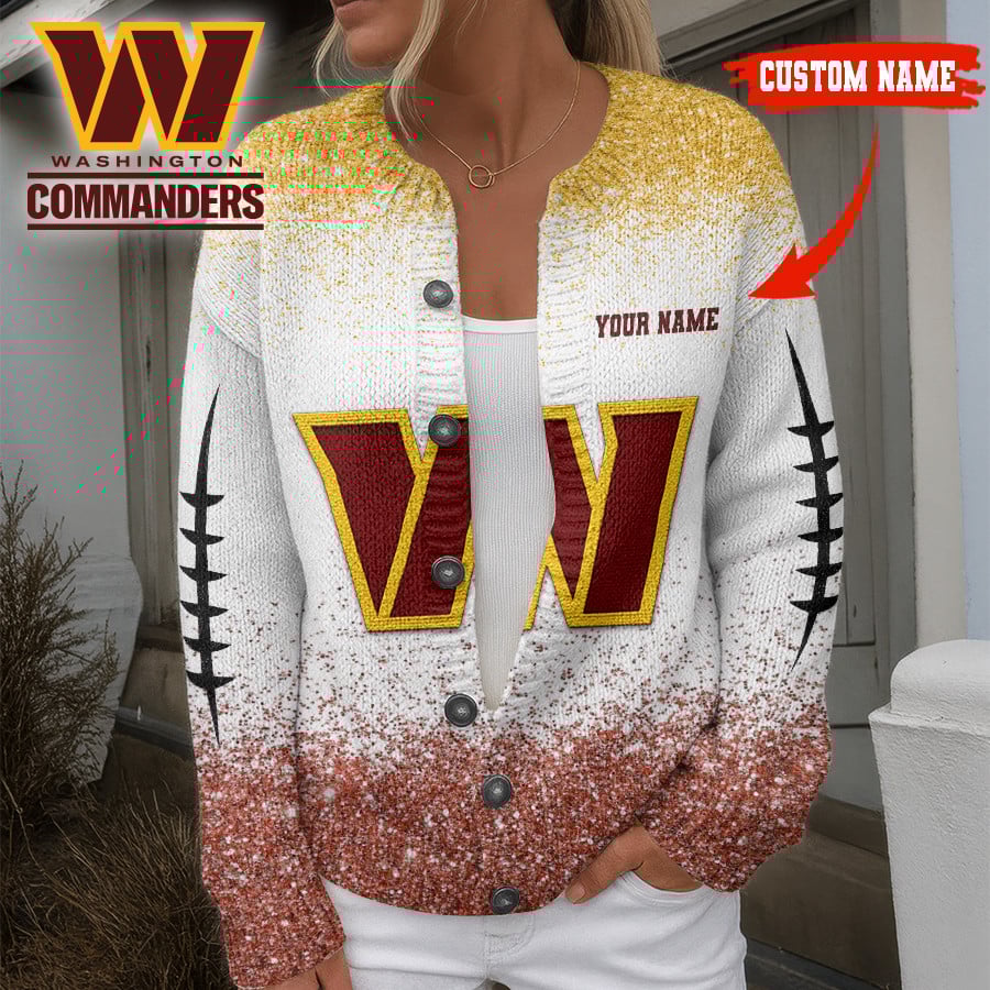 Premium NFL WAS Cozy Knit Cardigan V1 NMD NHM