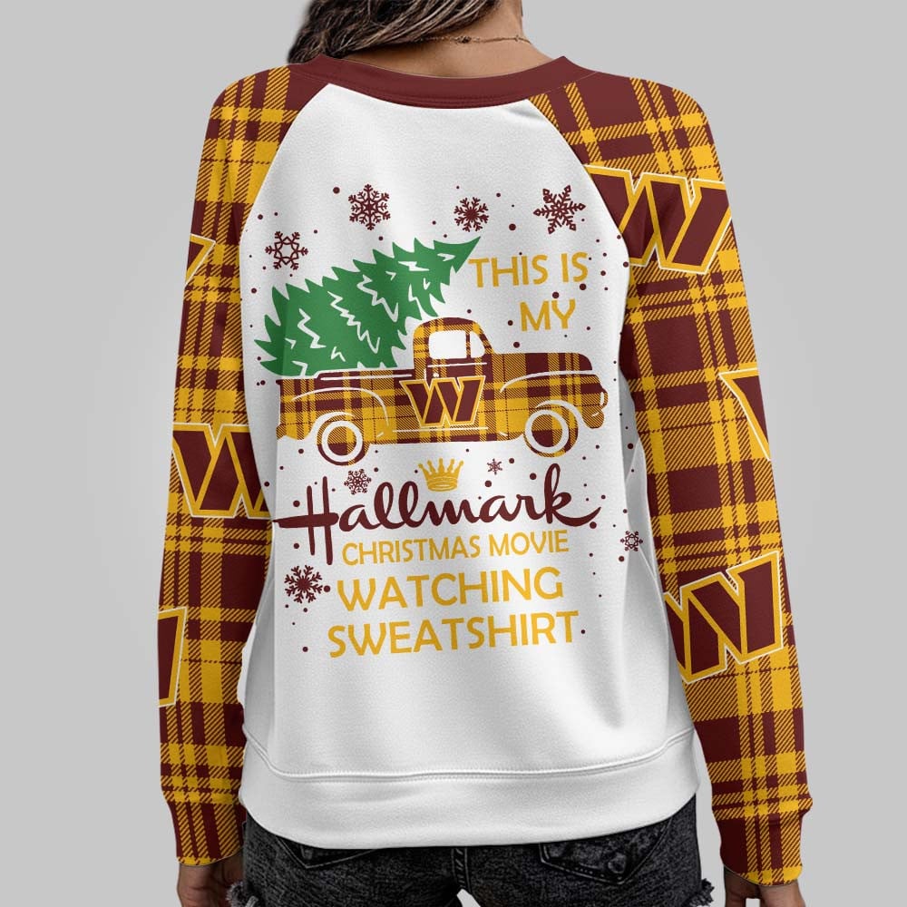 Premium NFL WAS Cozy Round Neck Raglan Sleeve Sweatshirt V1 NMD NHM