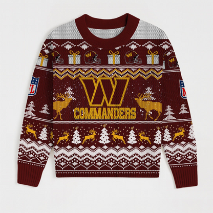 Premium NFL WAS Holiday Sweatshirt & Shorts Set V1 NMD TTV