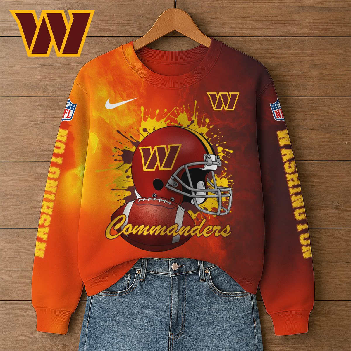 Premium NFL WAS Printed Sweatshirt V1 NMD TTV