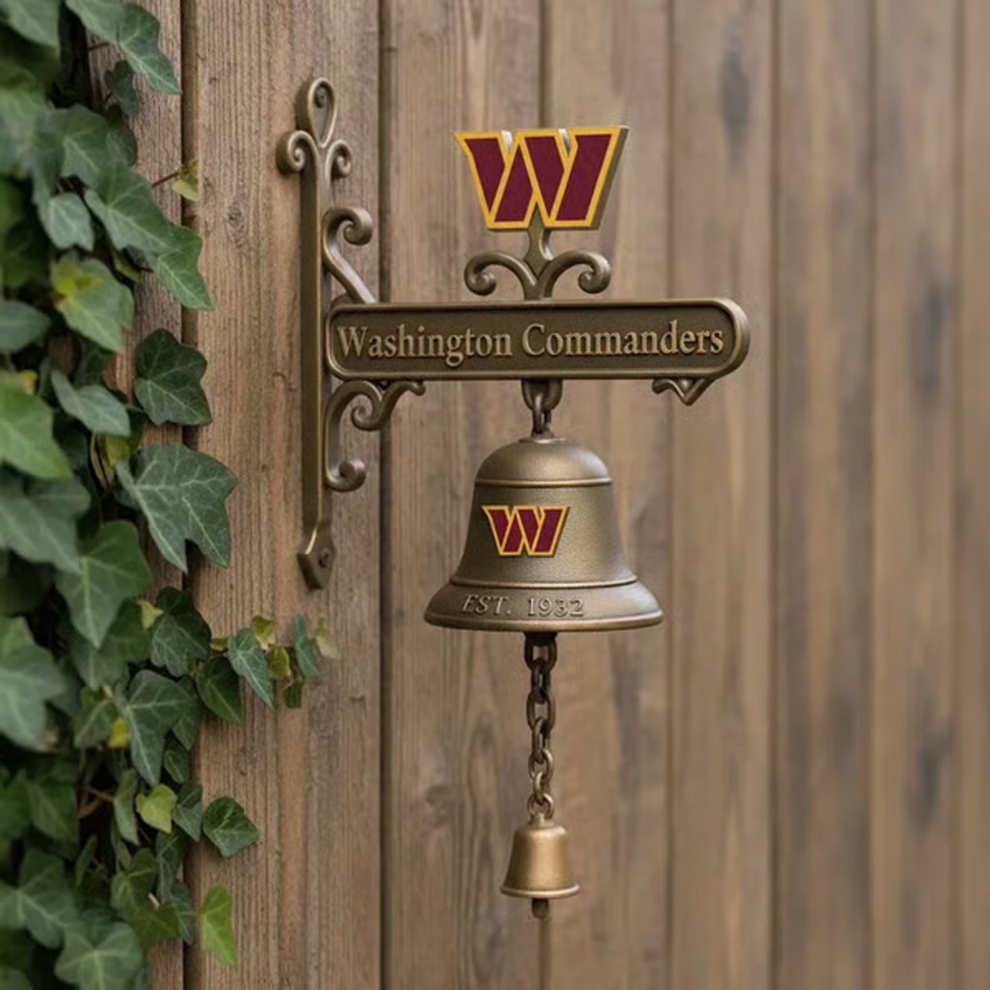 Premium NFL WAS Retro Wall-Mounted Metal Doorbell V1 NMD NHM