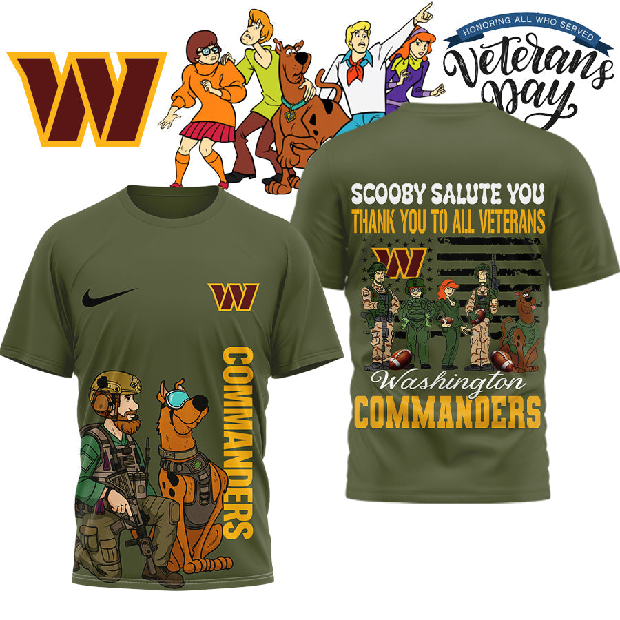 Premium NFL WAS x SCO Salute Veterans T-shirt V15 NMD NHM