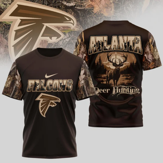 Premium NFL X ATL Deer Hunting 3D Shirt NDT NHM