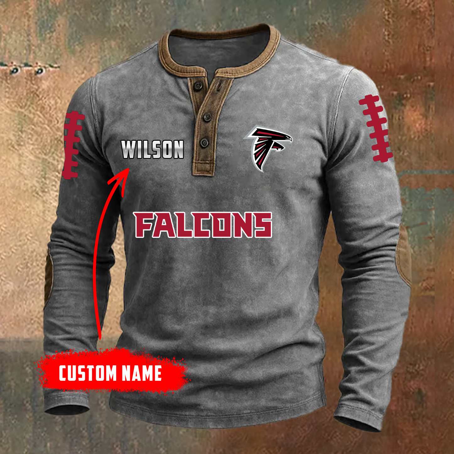 PREMIUM NFL X ATL LONG SLEEVE SHIRT NDT TDT