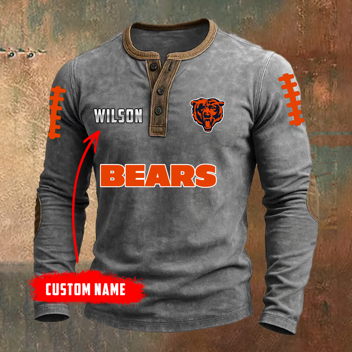 PREMIUM NFL X CHI LONG SLEEVE SHIRT NDT TDT