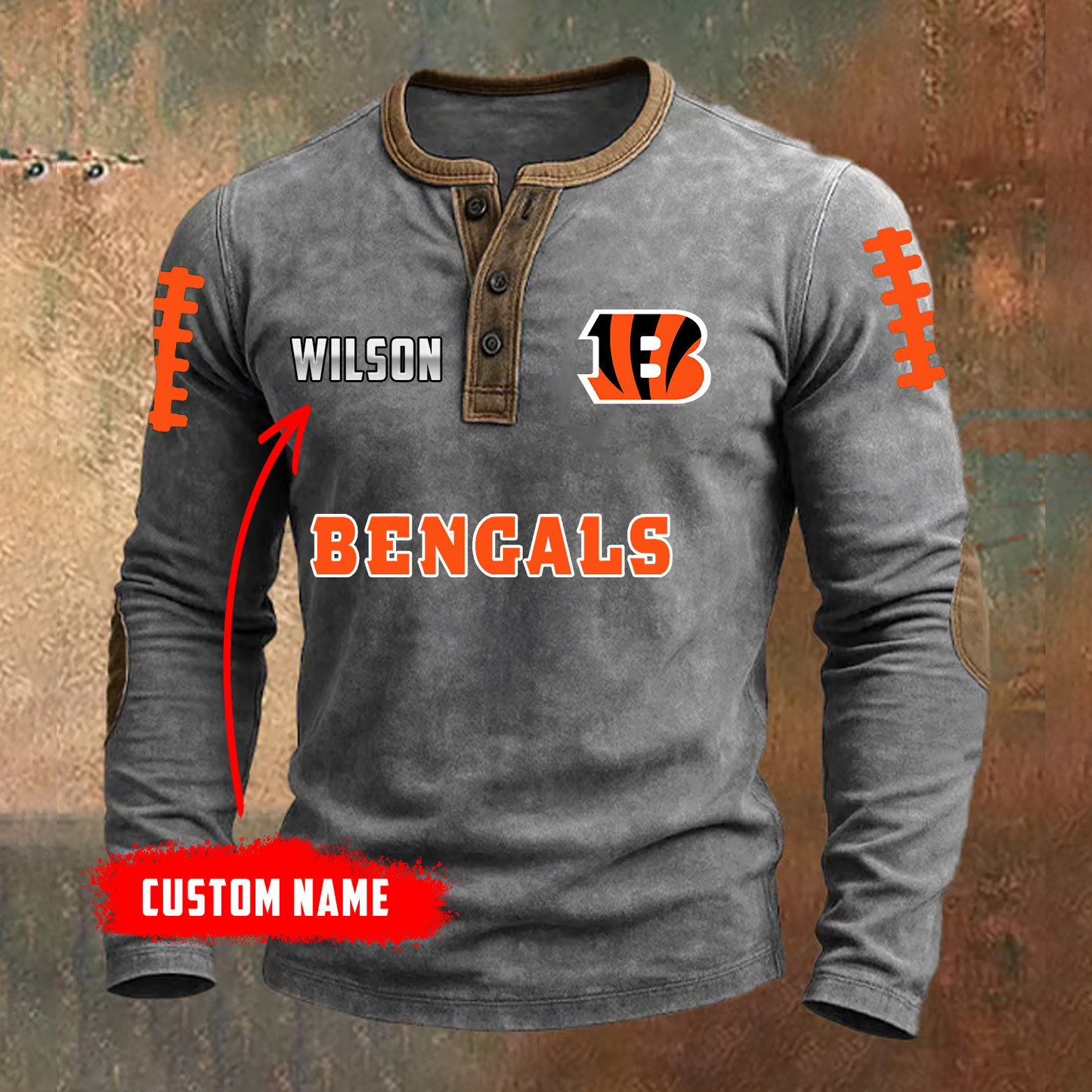 PREMIUM NFL X CIN LONG SLEEVE SHIRT NDT TDT