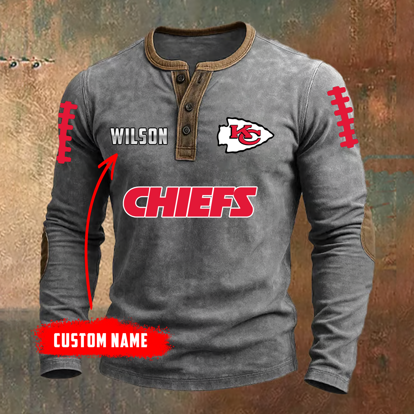 PREMIUM NFL X KCC LONG SLEEVE SHIRT NDT TDT