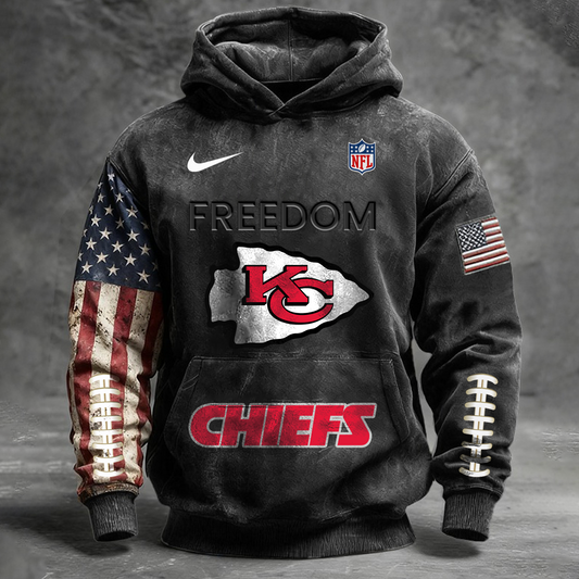 PREMIUM NFL X KCC Long-sleeved Hooded Sweatshirt NDT TDT