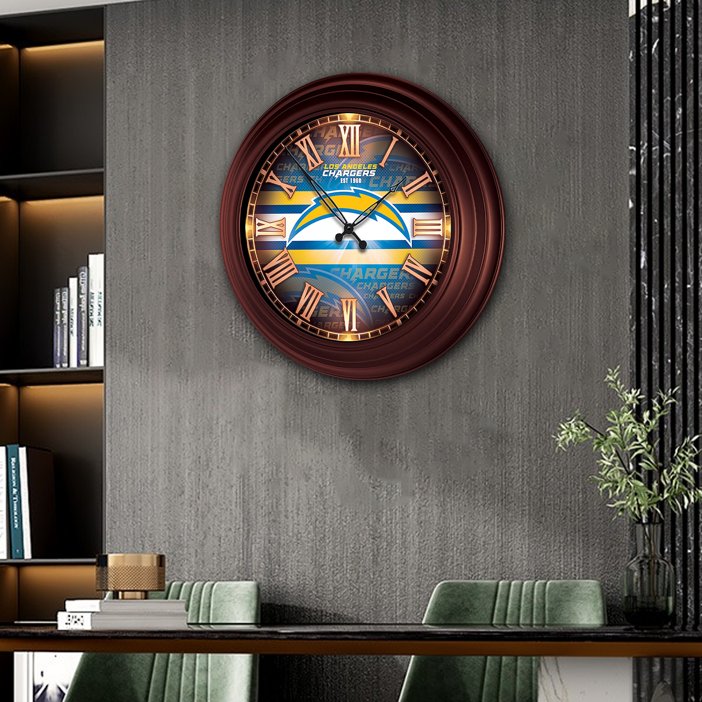 PREMIUM NFL x LAC ATOMIC WALL CLOCK NDT TDT