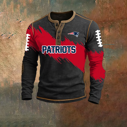 PREMIUM NFL X NEP HENLEY LONG SLEEVE OUTFIT SHIRT NDT TDT