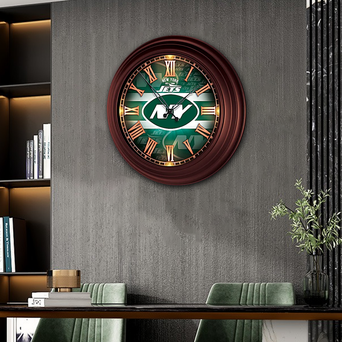 PREMIUM NFL x NYJ ATOMIC WALL CLOCK NDT TDT