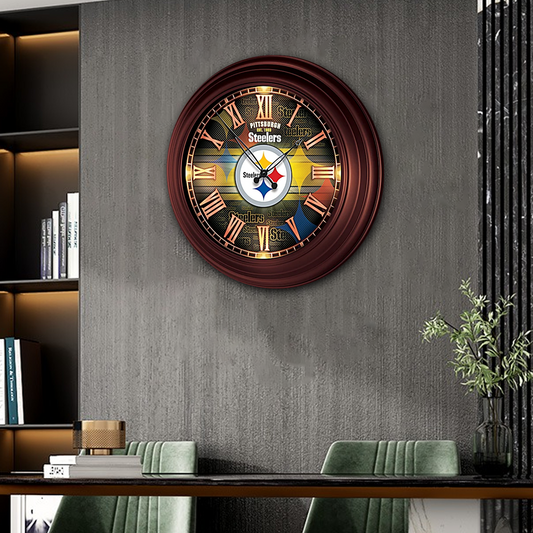 PREMIUM NFL x PIT ATOMIC WALL CLOCK NDT TDT