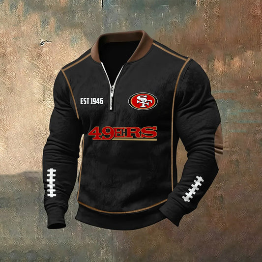 PREMIUM NFL X SF Zipper Sweatshirt 2025 NDT NHM