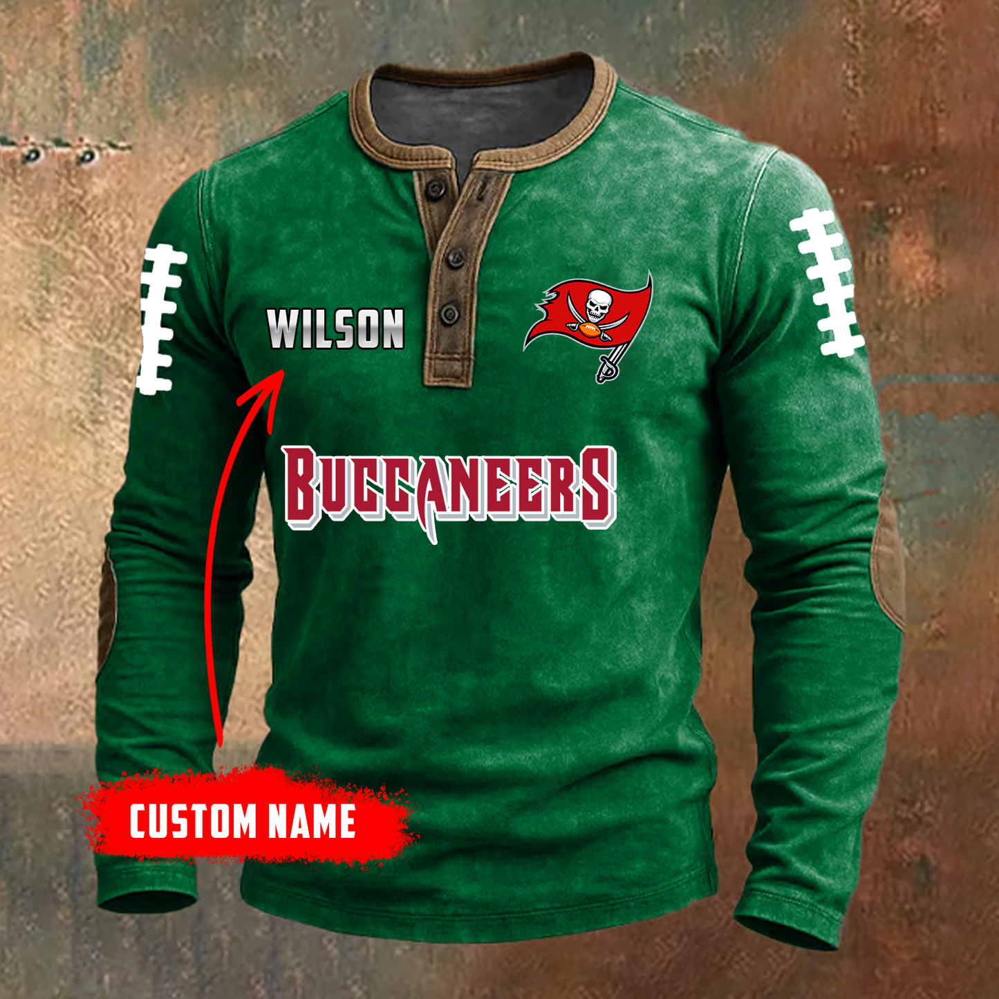 PREMIUM NFL X TB LONG SLEEVE SHIRT NDT TDT