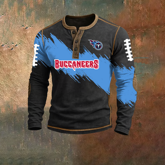 PREMIUM NFL X TEN HENLEY LONG SLEEVE OUTFIT SHIRT NDT TDT