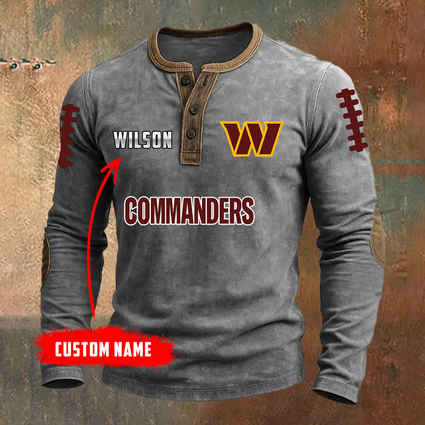 PREMIUM NFL X WAS LONG SLEEVE SHIRT NDT TDT