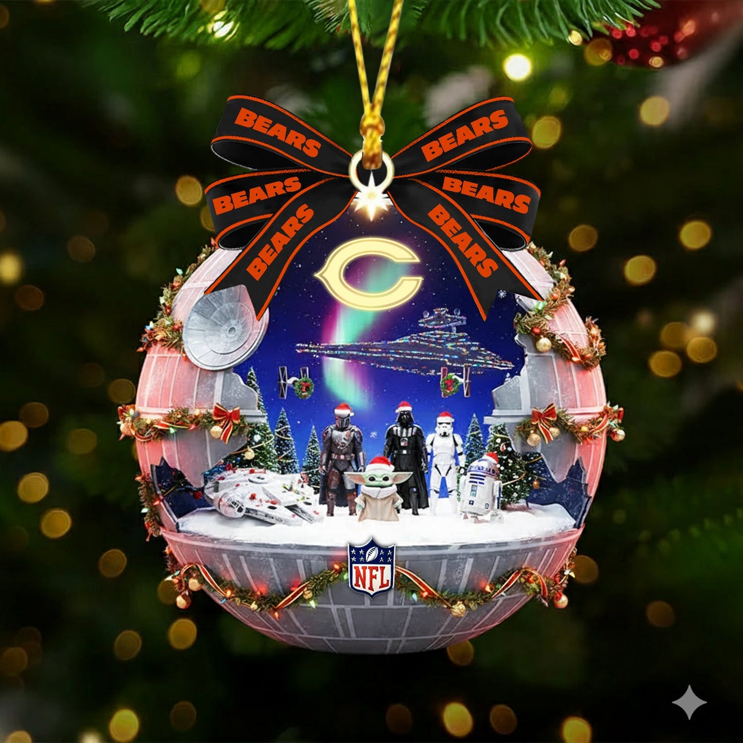 PREMIUM X CHI NFL GIFT CHRISTMAS ORNAMENT NDT NHM