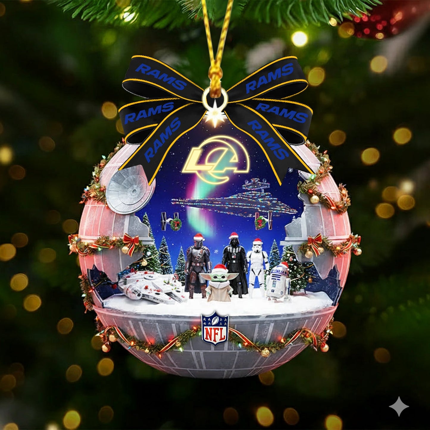 PREMIUM X LAR NFL GIFT CHRISTMAS ORNAMENT NDT NHM