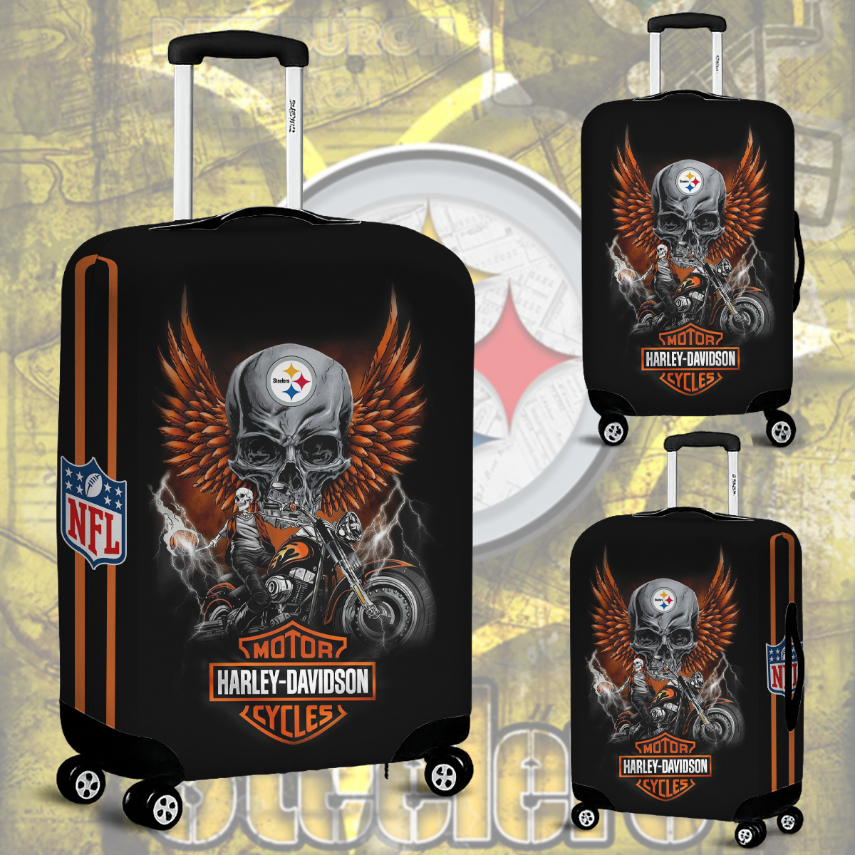 PS NFL x Motorcycle Luggage Cover Suitcase Protector DDT CTND